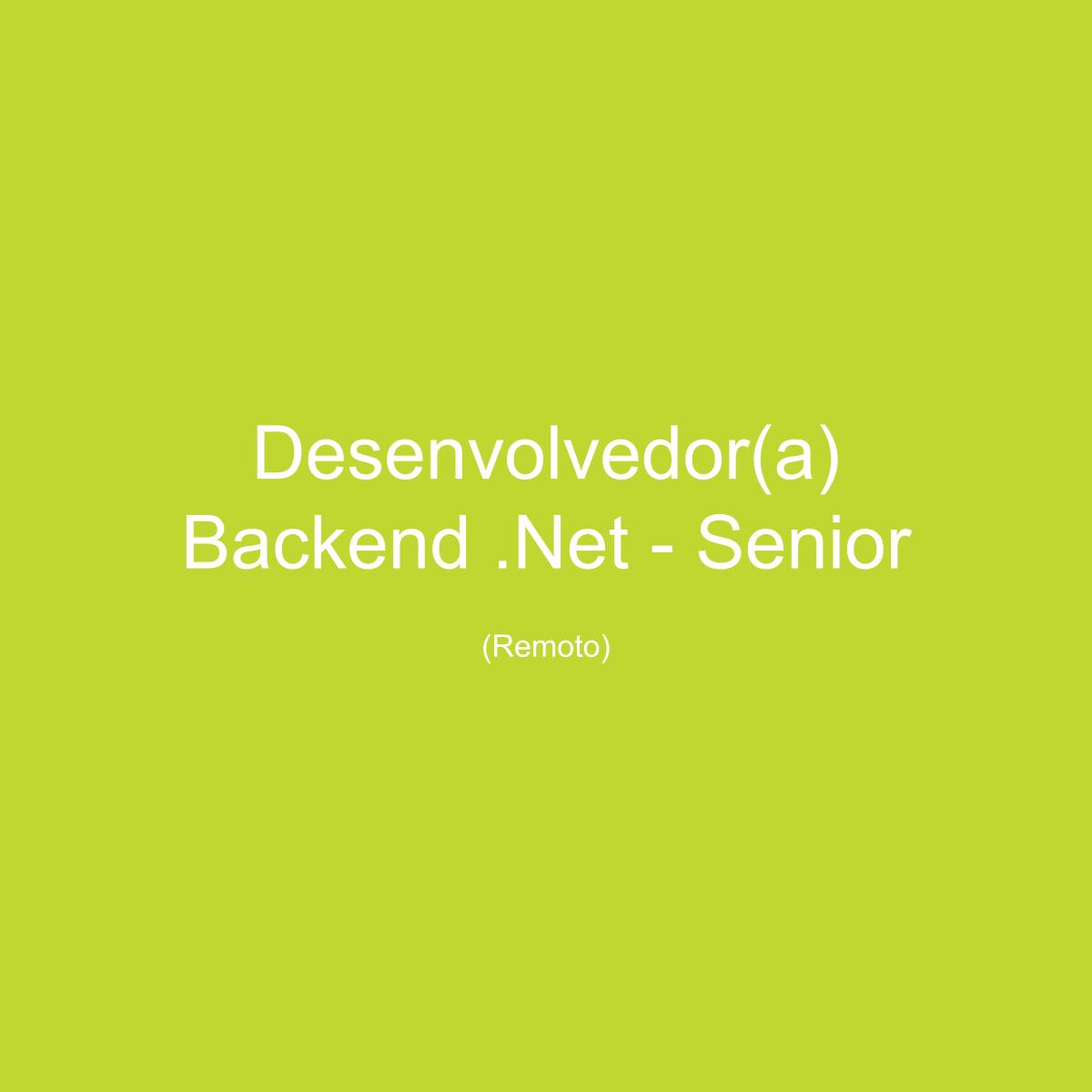 Backend Developer (.Net + PL/SQL) Senior – Remote – Temporary (until December)